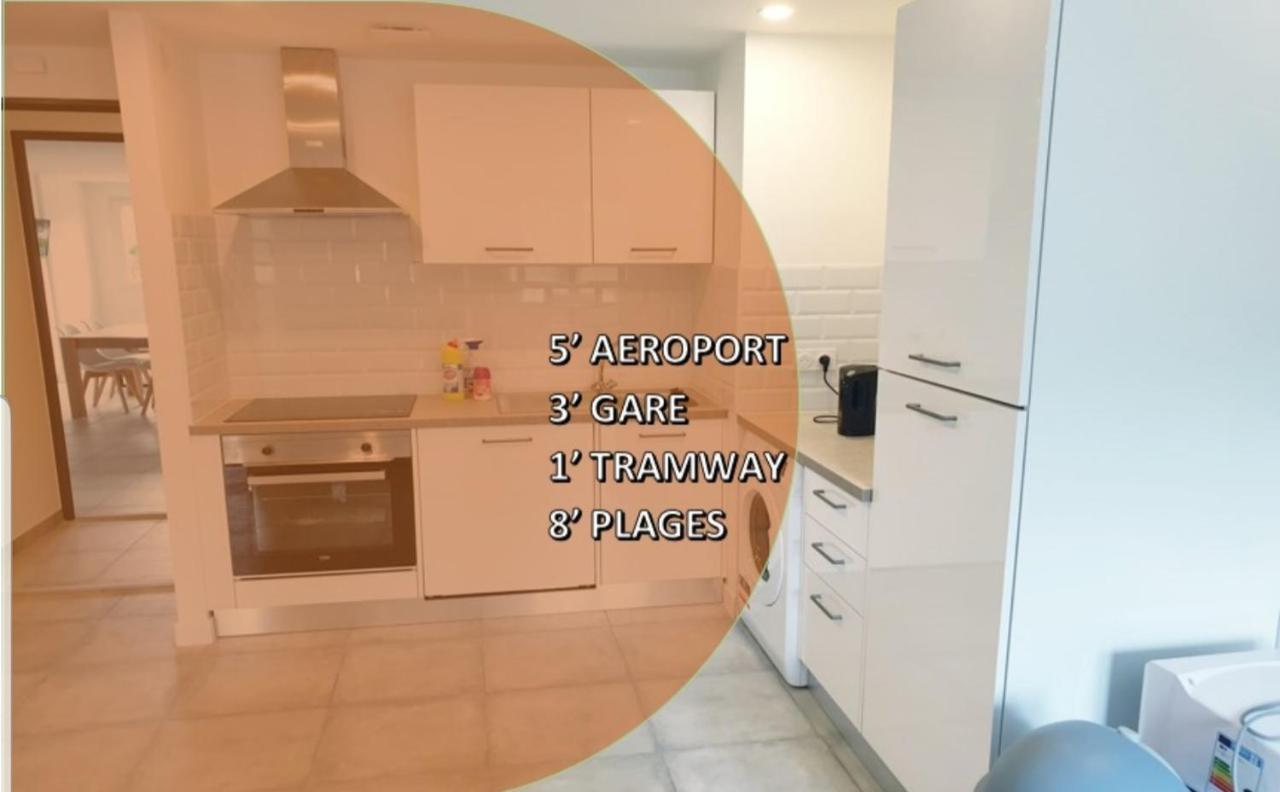 Appartements Renove 2023 Proche Aeroport 5Min, Gare Sncf 2 Min, Tramway Au Pied De L'Immeuble , Parking Possible, Renovated Apartments 2023 Near The Airport 5 Min, Train Station 2 Min, Tram Next To The Building 1 Min, Parking Possible 니스 외부 사진